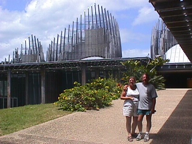 Peter, Judy at Tjibaoli Cultural Center